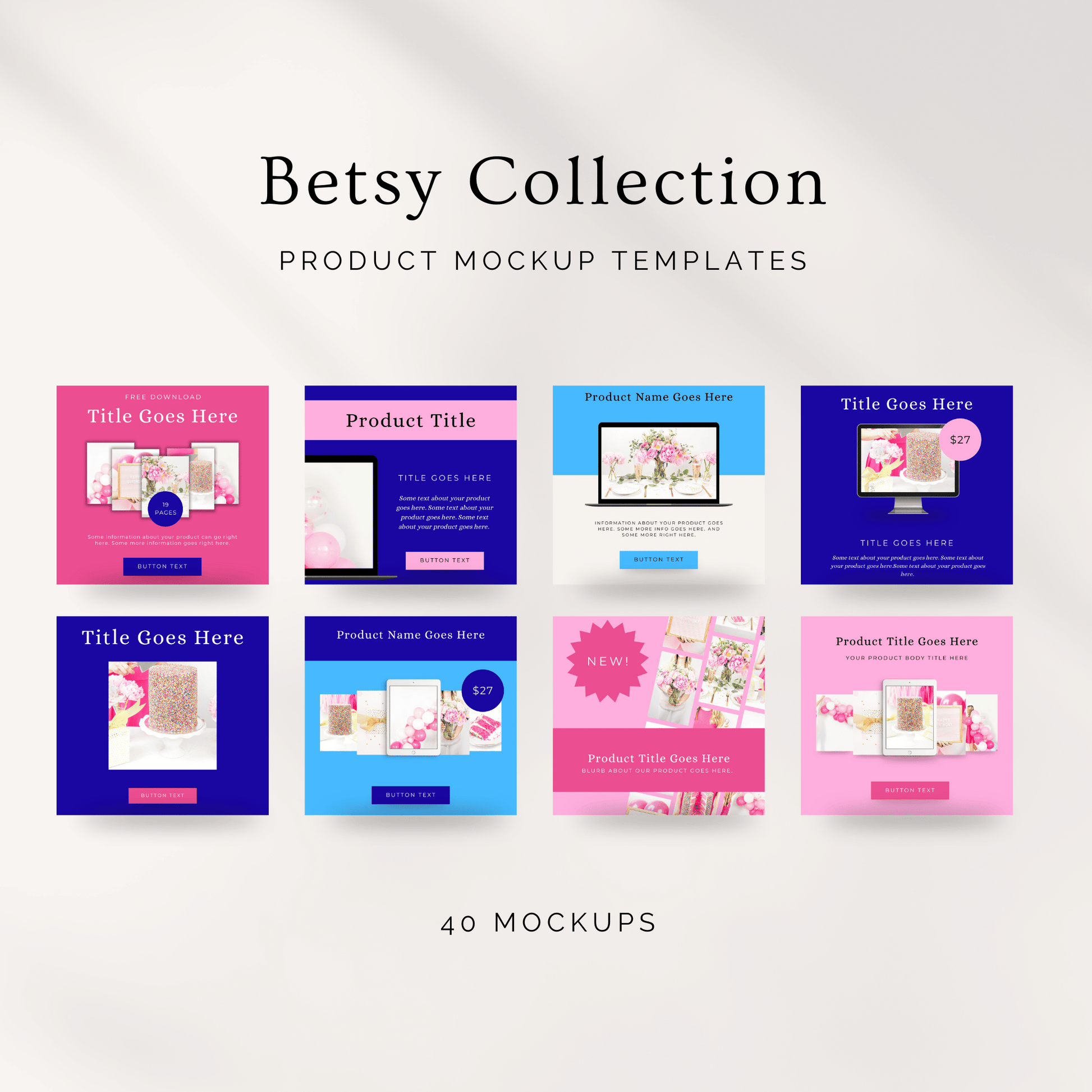 Betsy Collection Canva Product Mockups