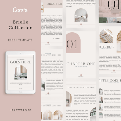 Olivia Bundle Collection of Canva Templates. Ebook, Workbook, Presentation Slide Deck and Product Mockup Canva templates for female entrepreneurs.