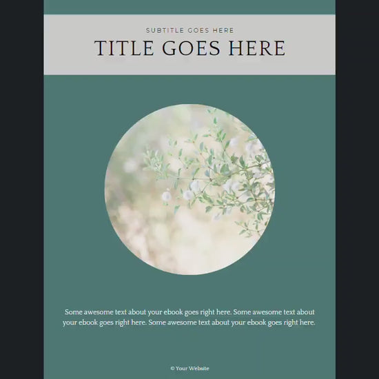 Canva feminine ebook template for female entrepreneurs. 